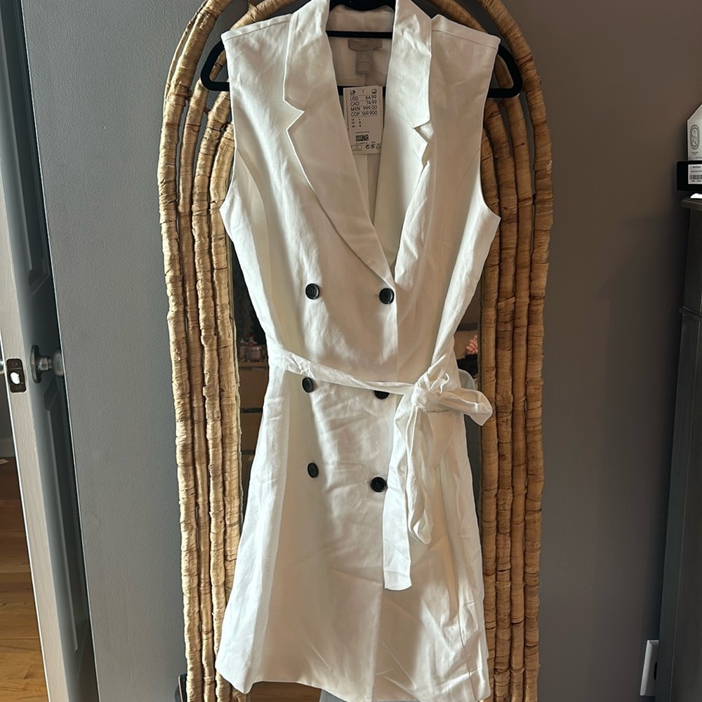 NWT white shirt dress